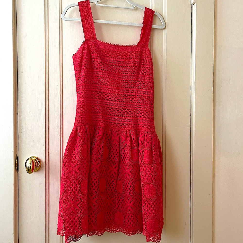 Oscar De La Renta Red Cocktail dress